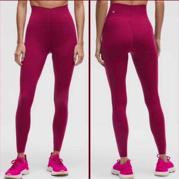 lululemon athletica Pants - Lululemon Athletica Magenta Glow Up Full-Length Leggings size 4